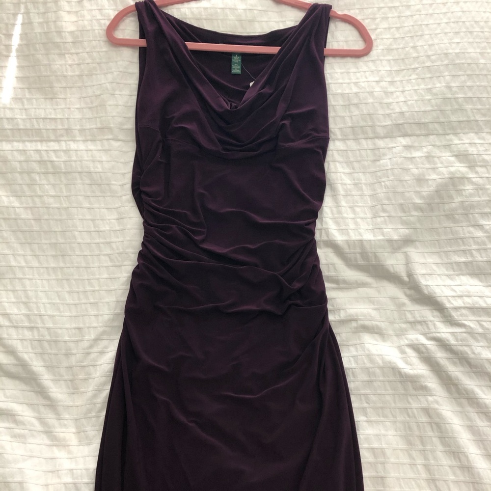 Ralph Lauren dress, burgundy womens - Picture 3 of 6